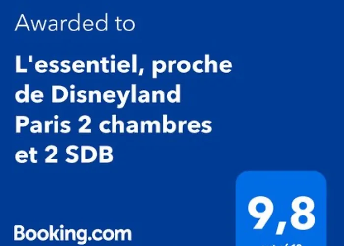 L\'Essentiel, Proche De Disneyland Paris 2 Chambres Et 2 Sdb